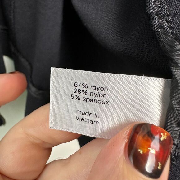 Lane Bryant Jacket Womens 28 Black Moto Style Soft Long Sleeve Collared - Picture 6 of 9